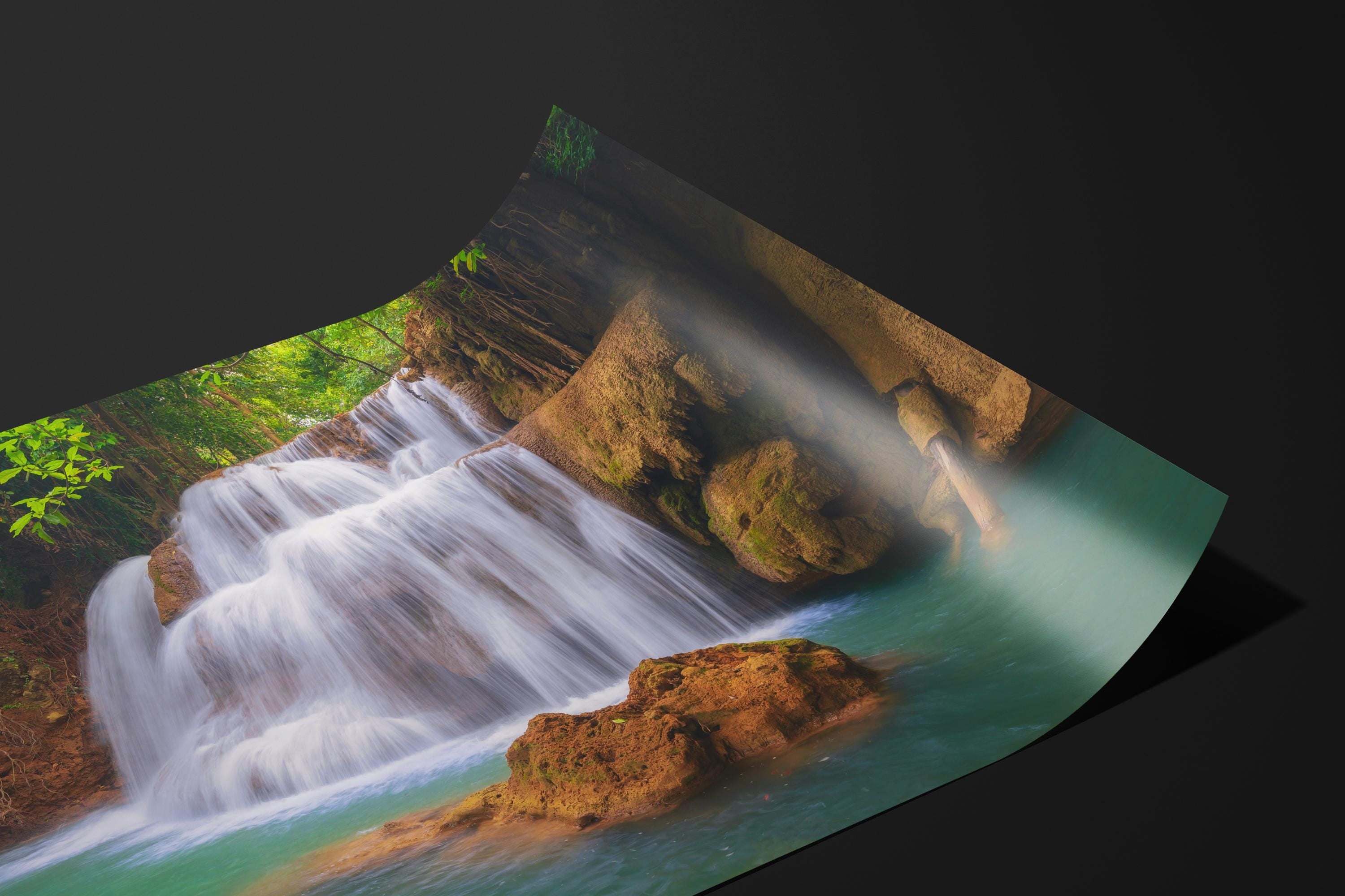 Tranquil Jungle Waterfall