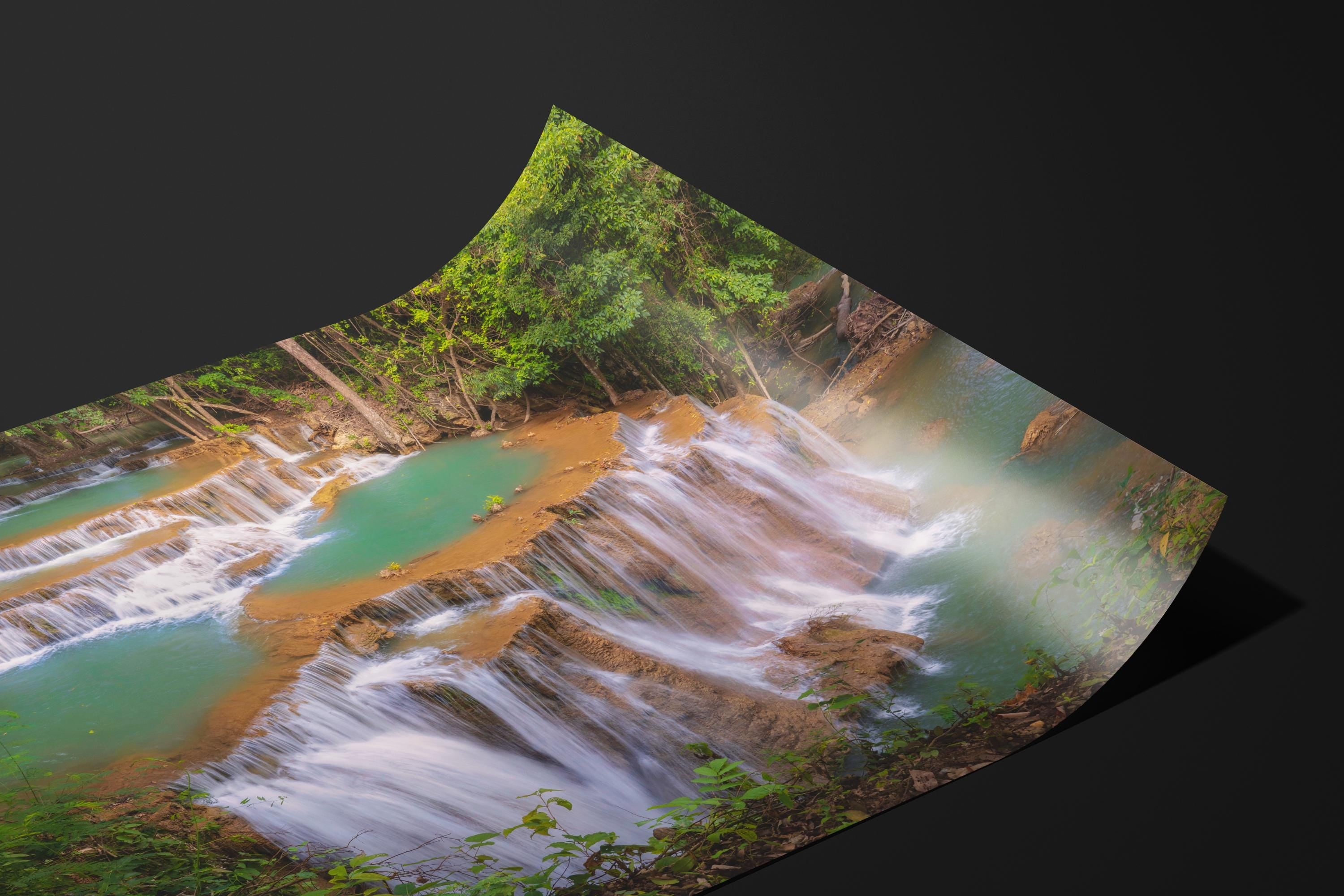Tiered Jungle Waterfall