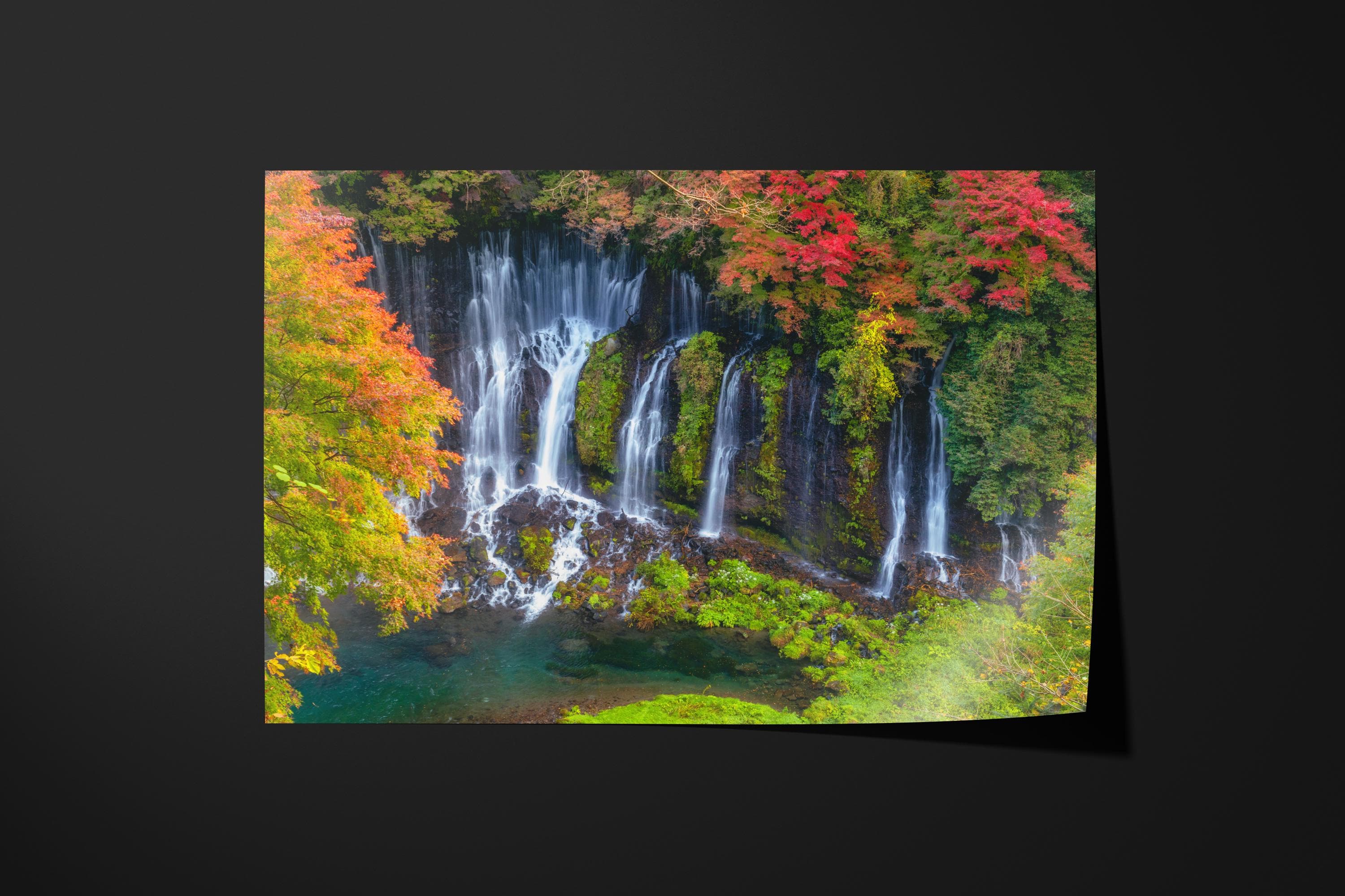 Serene Shiraito Autumn Waterfall
