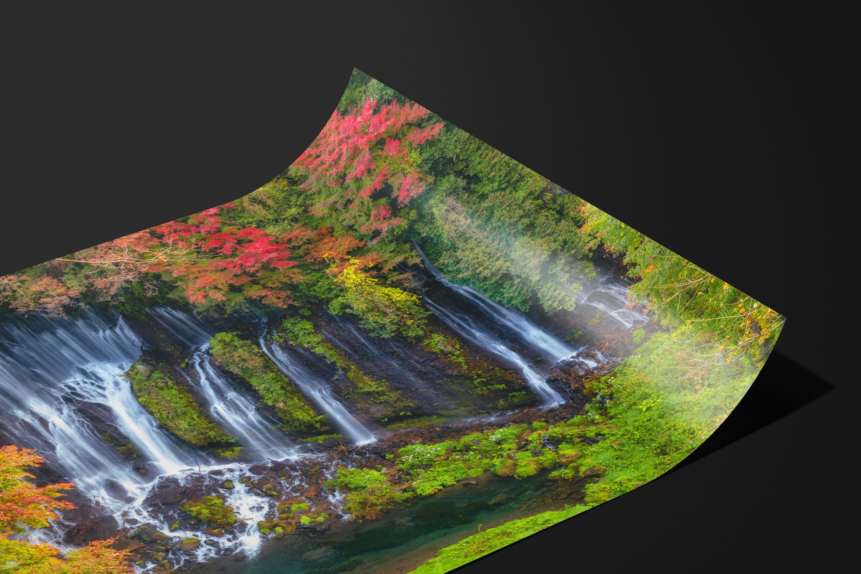 Serene Shiraito Autumn Waterfall