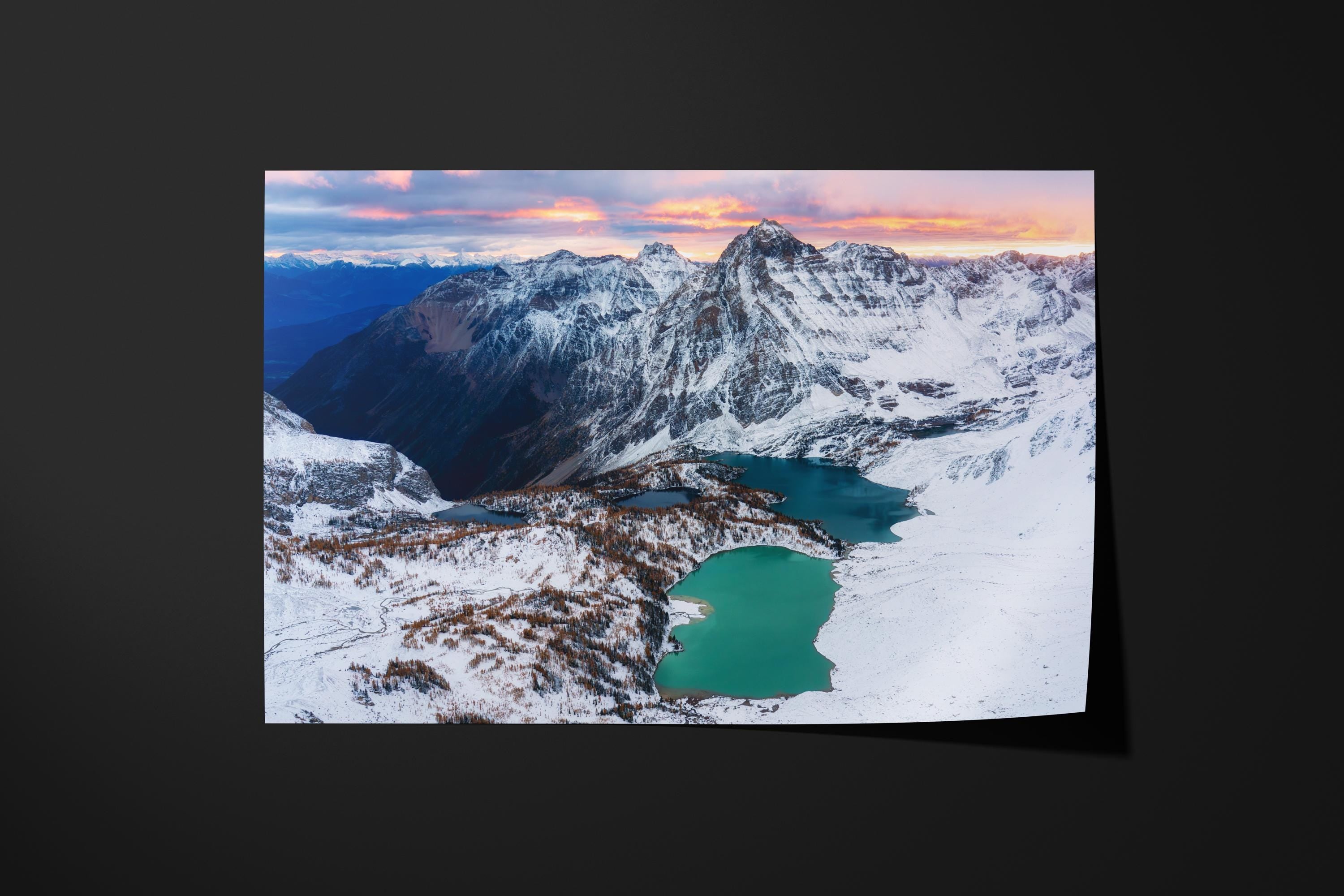 Rocky Mountains Sunrise Winter