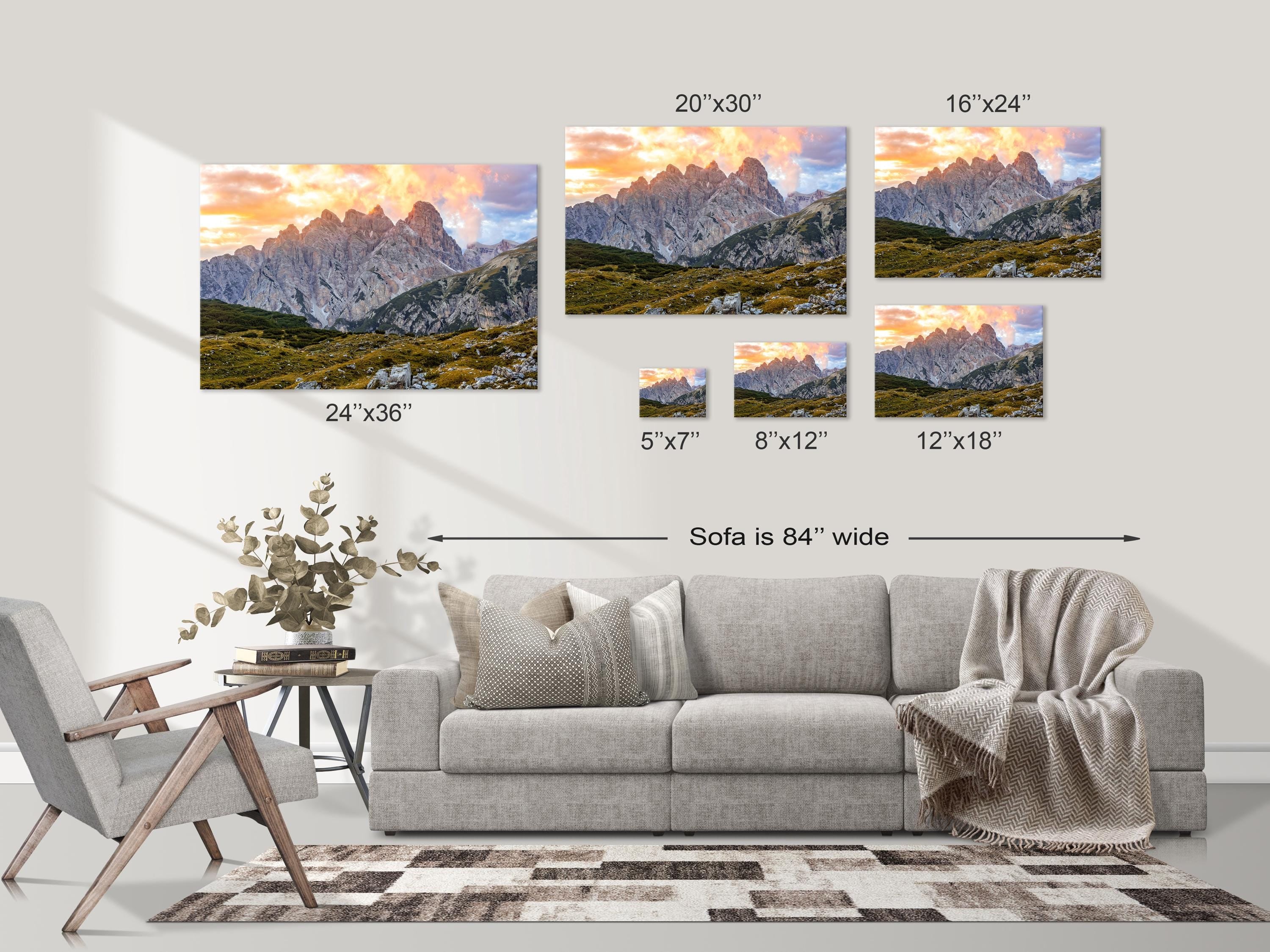 Fiery Dolomites Sunset