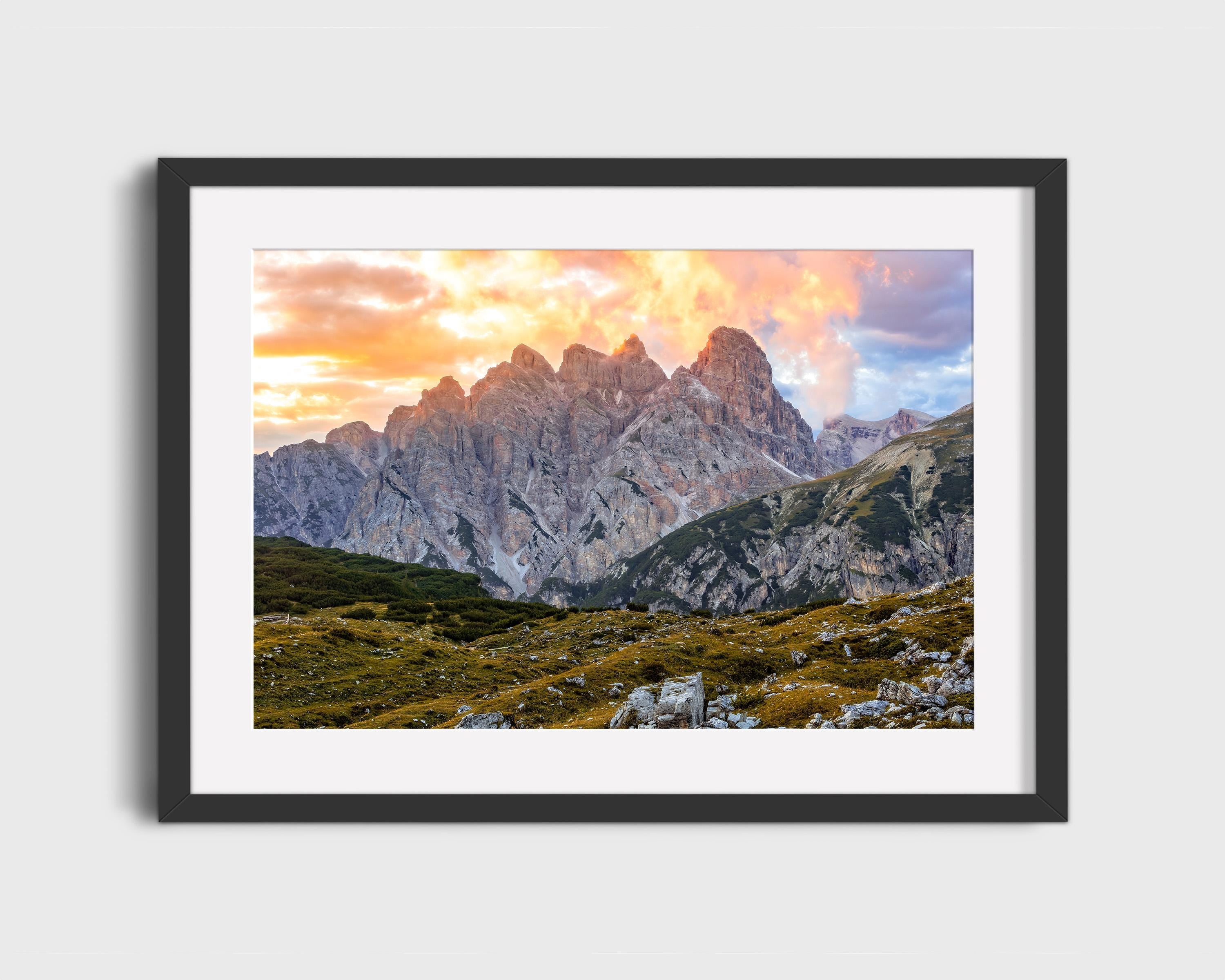 Fiery Dolomites Sunset