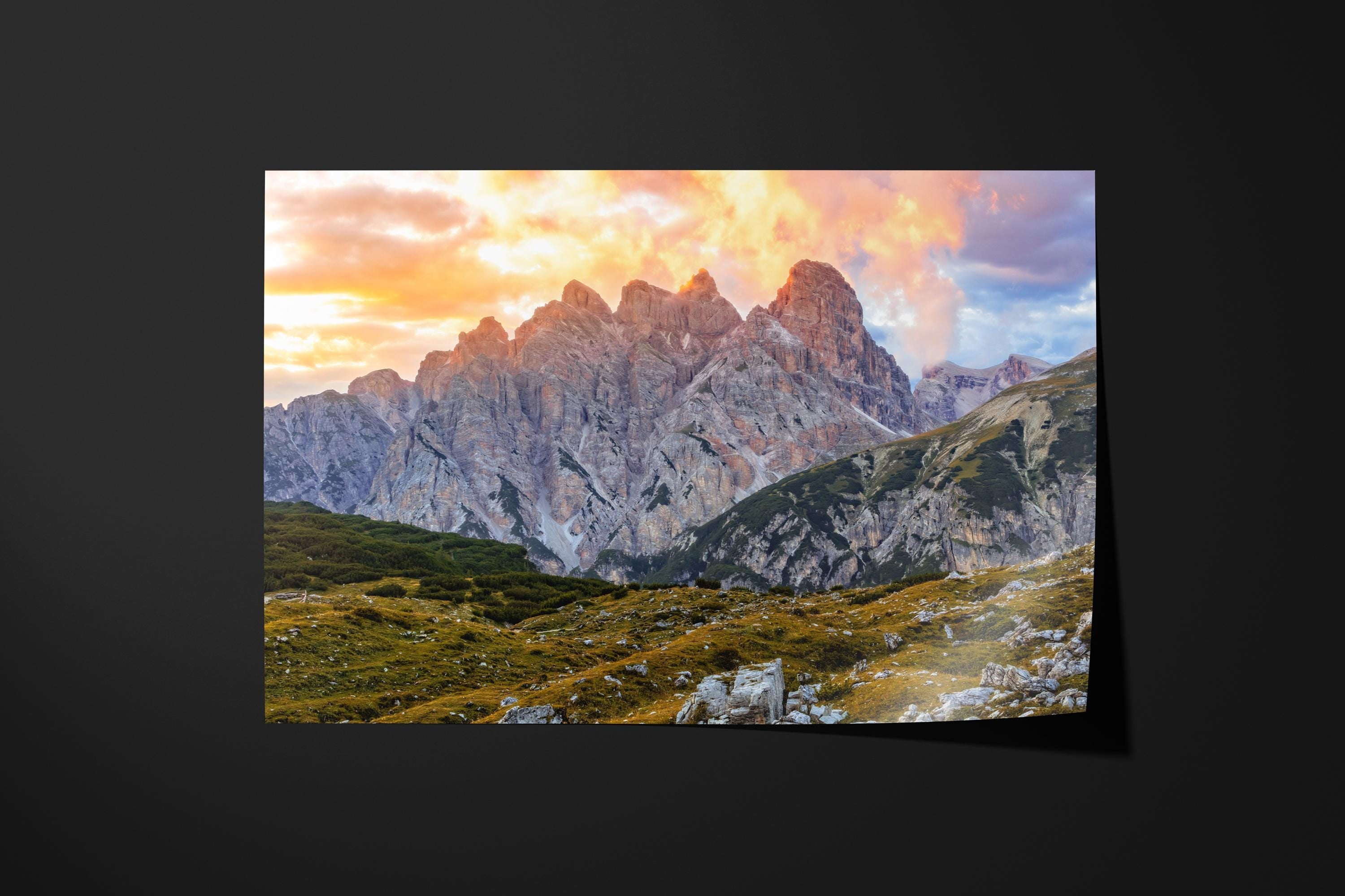 Fiery Dolomites Sunset