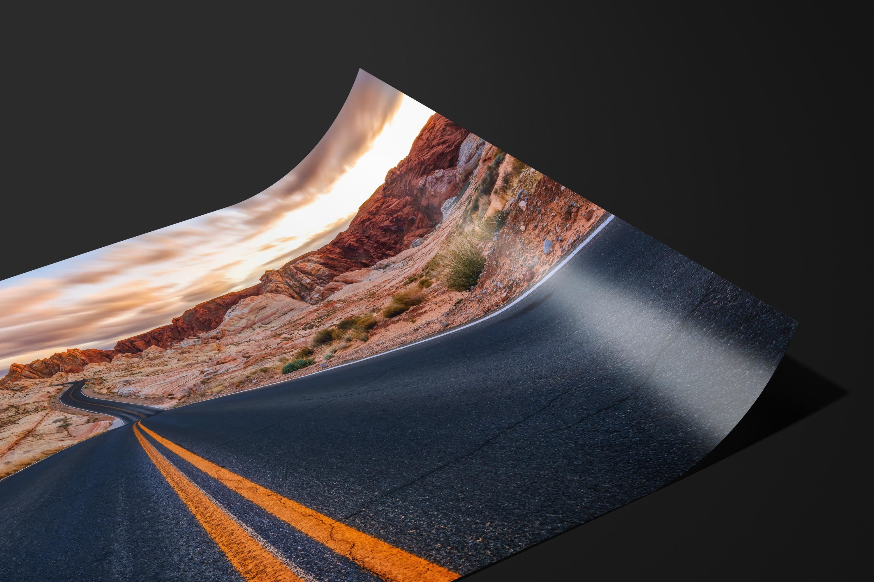 Valley of Fire Road at Sunset