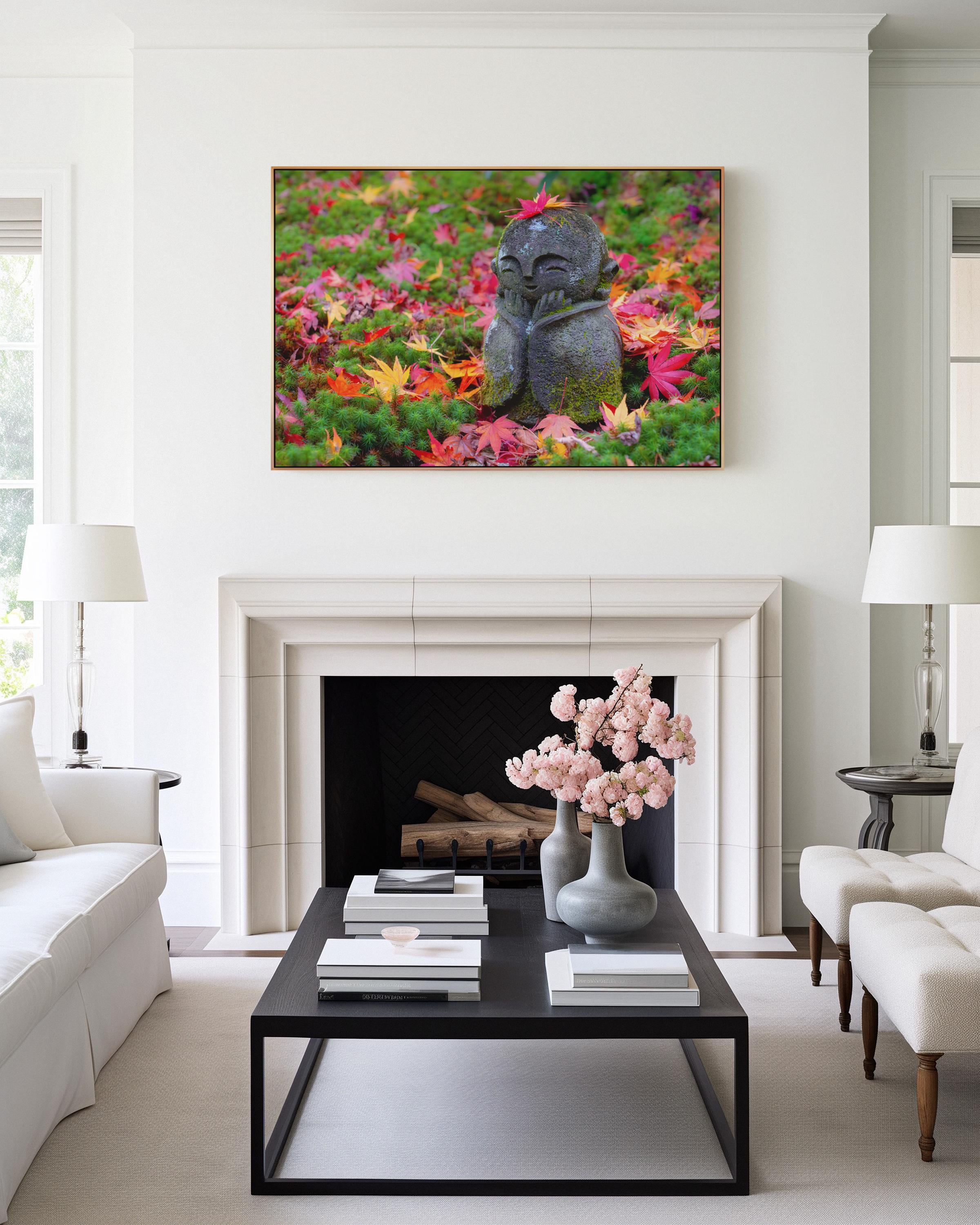 Zen Garden Buddha in Autumn