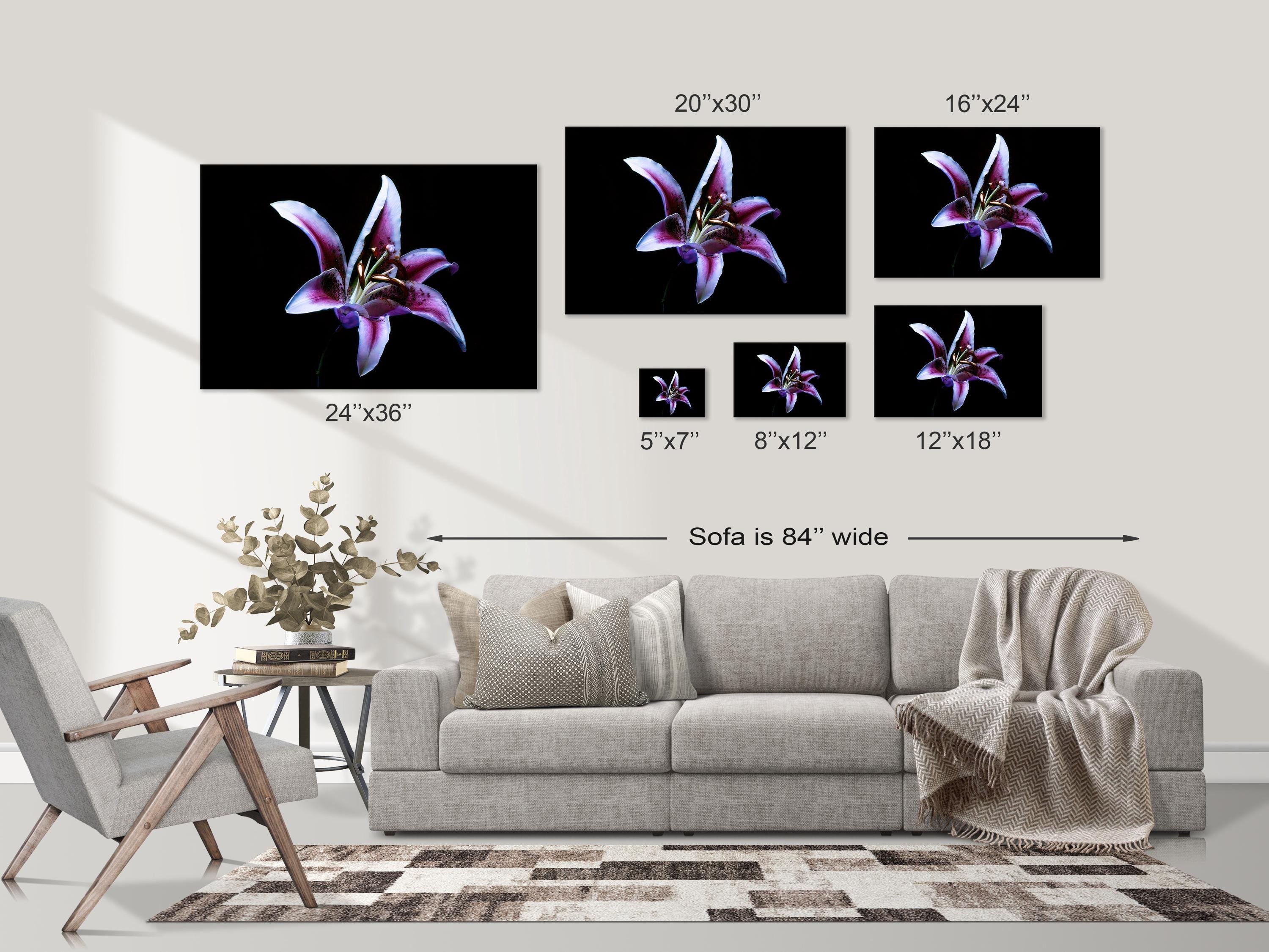 Purple Lily Under UV Light