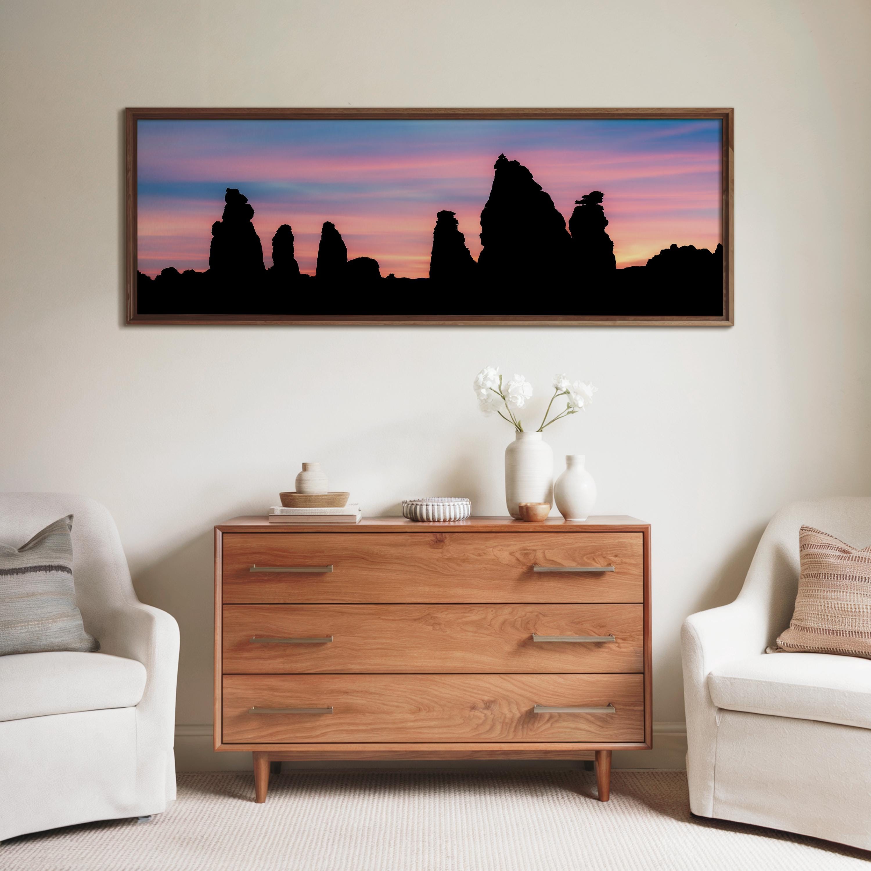 Buraikah Rock Spires at Sunset