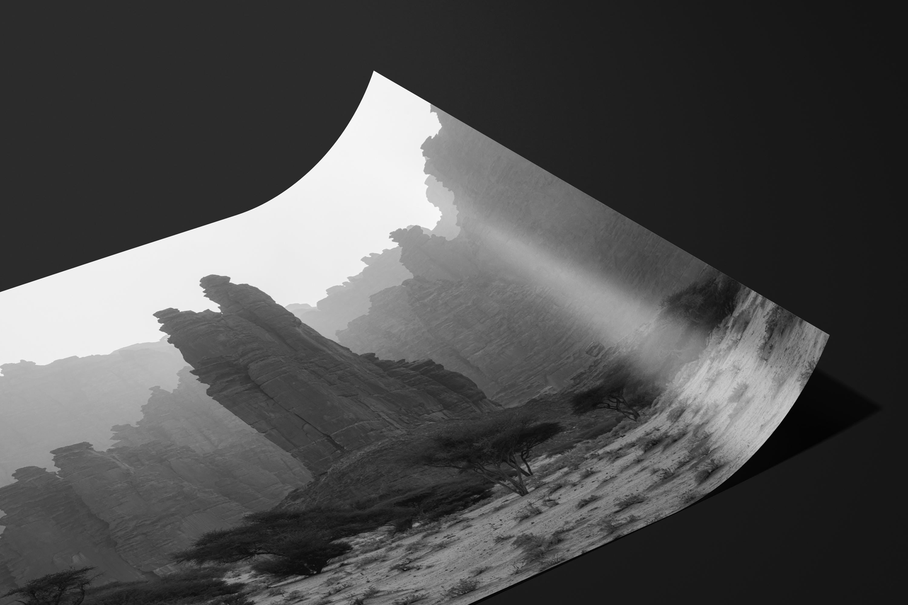 Hazy Desert Monoliths