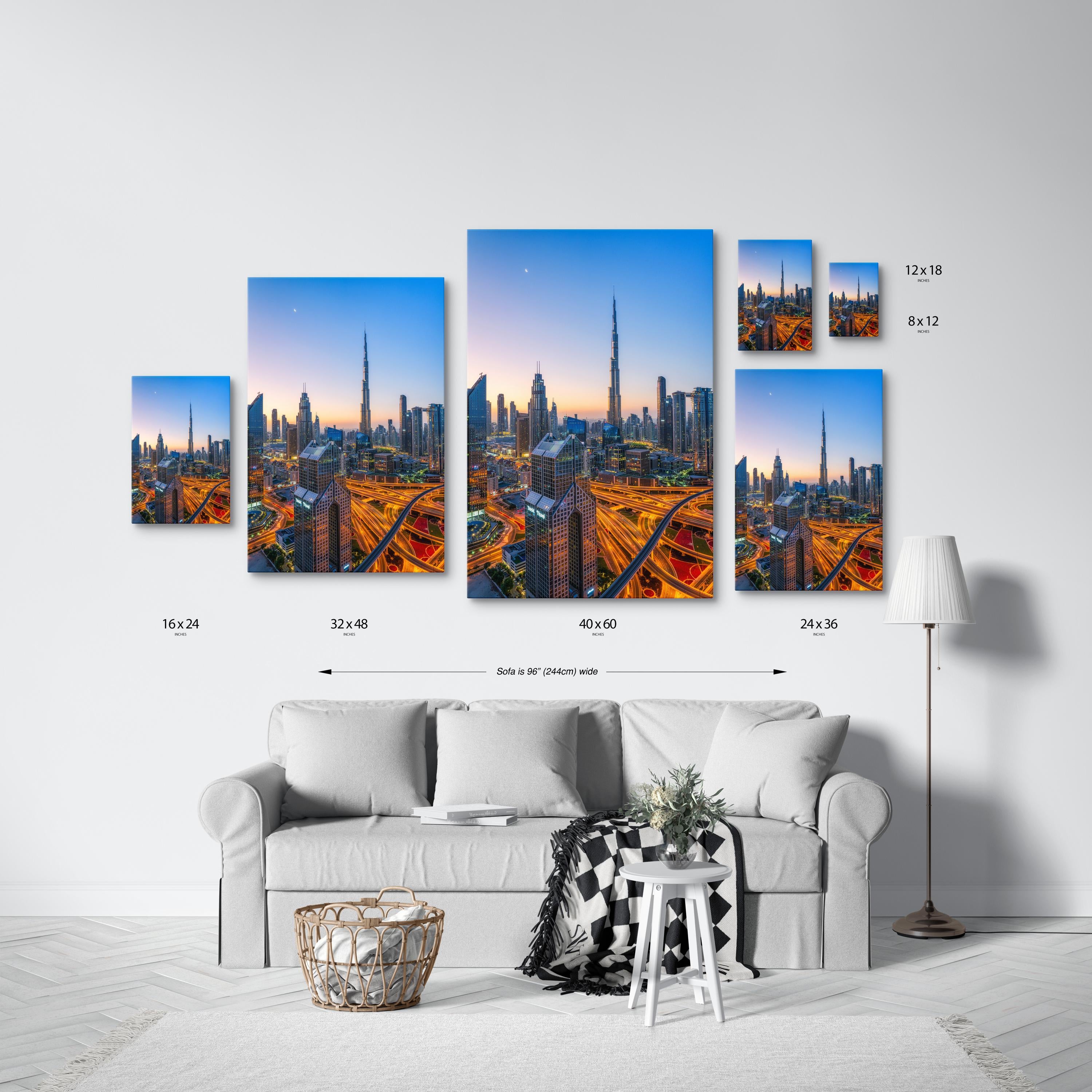 Dubai Skyline at Dusk