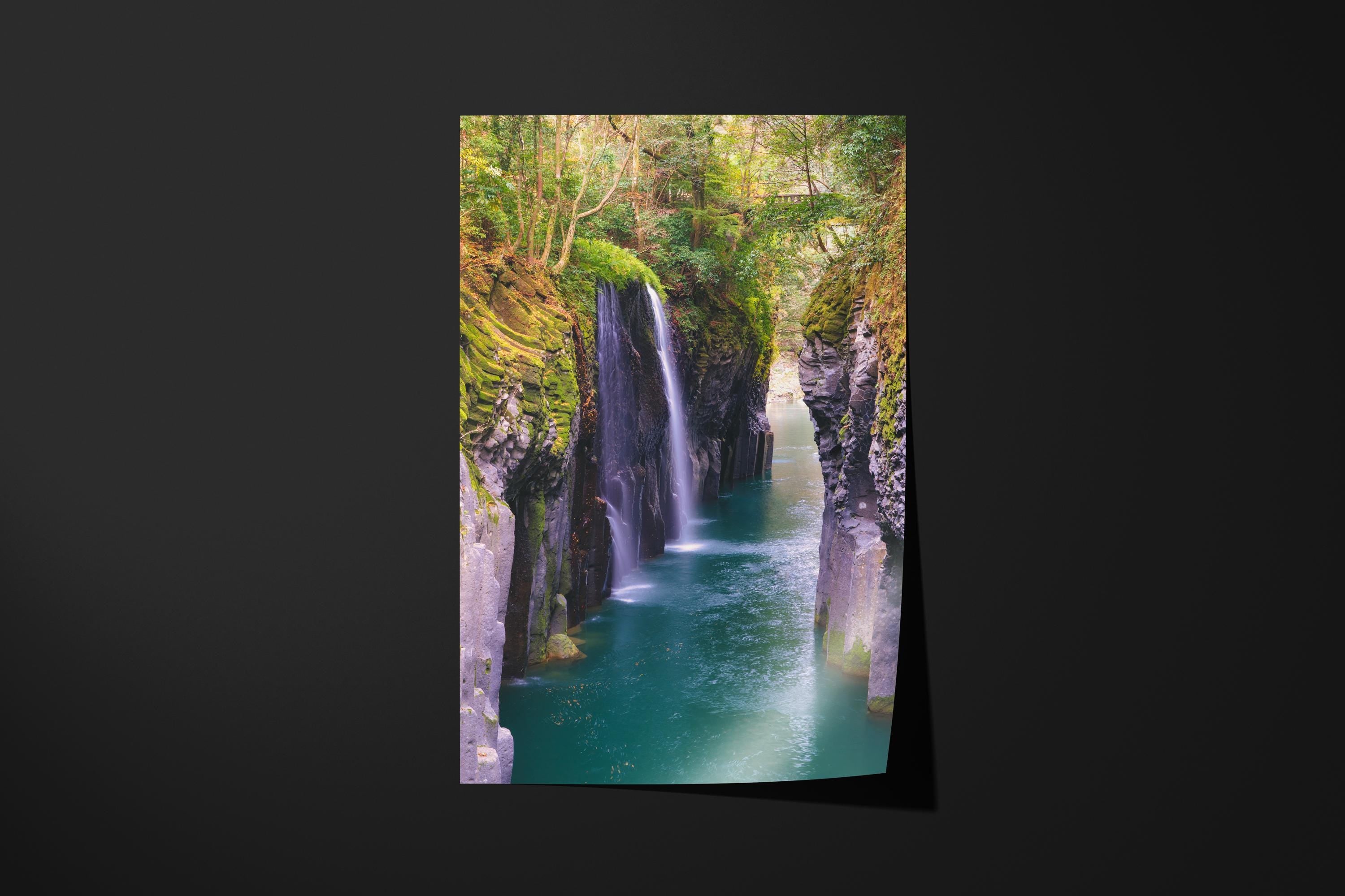 Serene Takachiho Gorge Waterfall