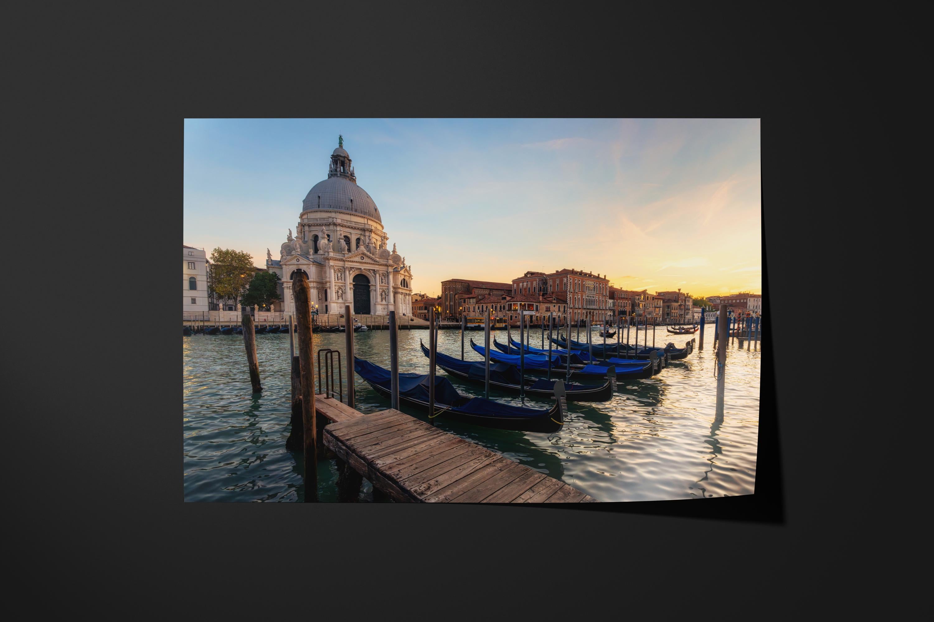 Venice Gondolas Sunset