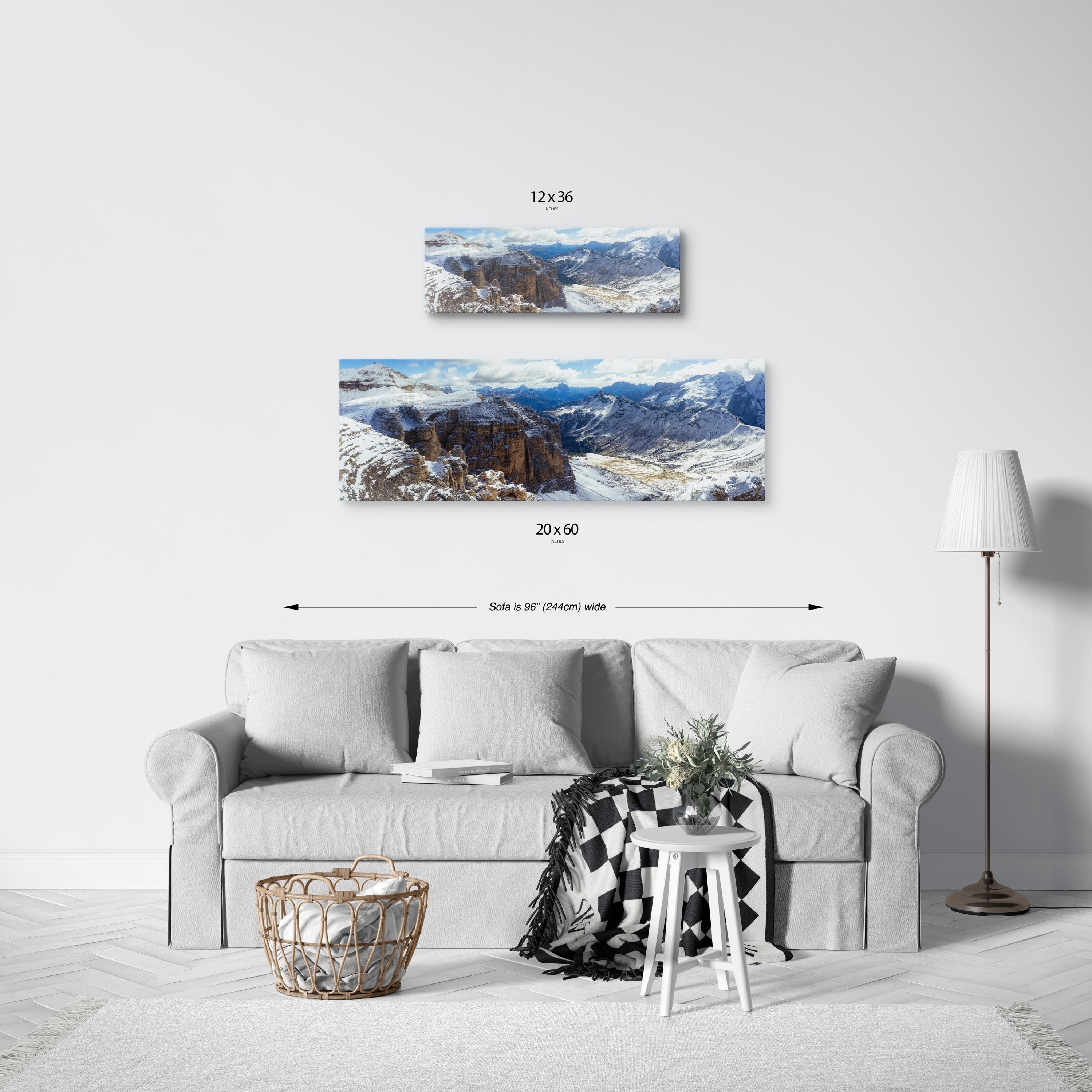 Dolomites Winter Panorama