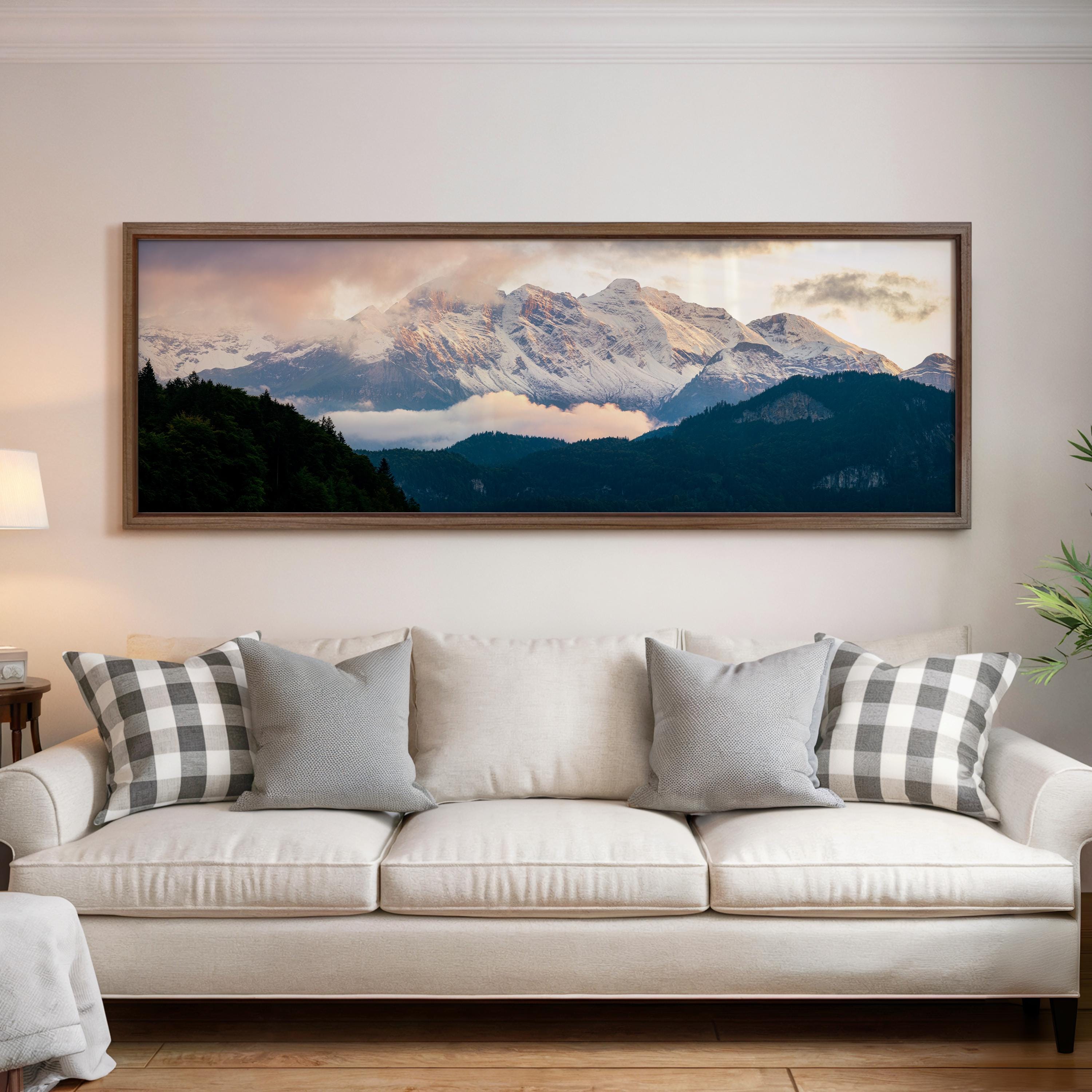 Swiss Alps Sunrise Panorama