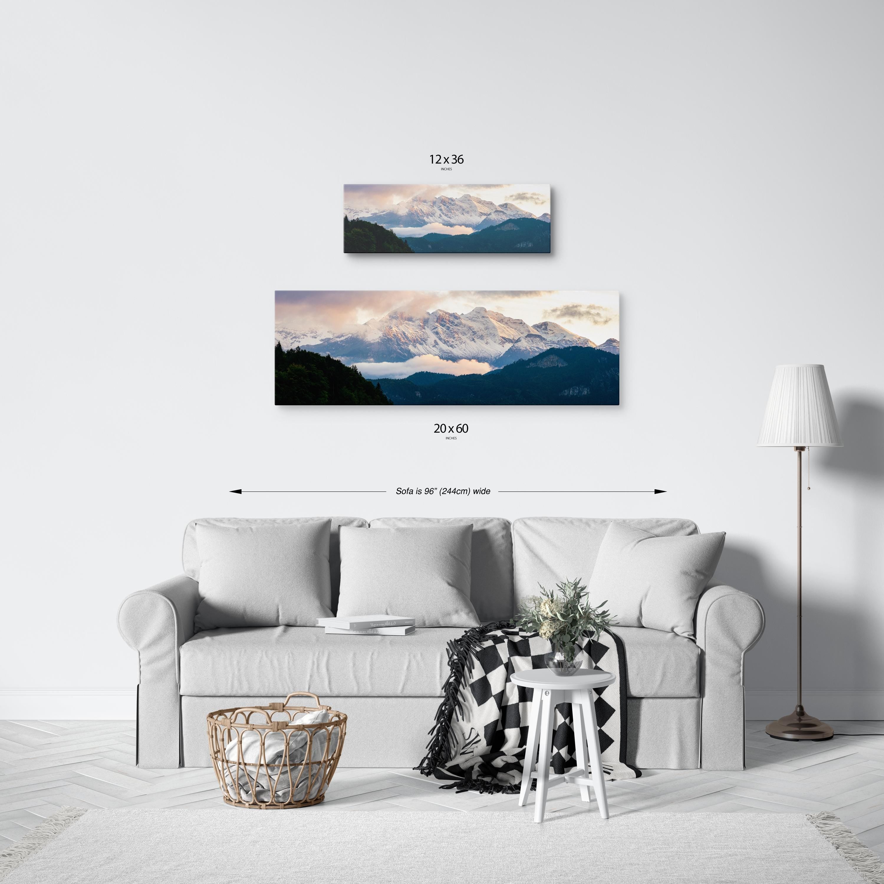 Swiss Alps Sunrise Panorama