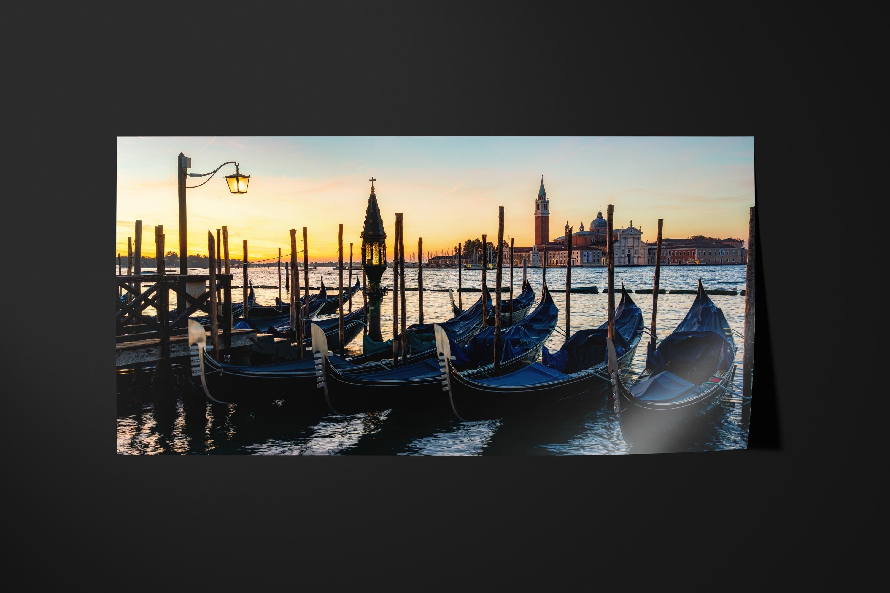 Venice Gondolas Sunrise